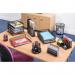 5 Star Office Desk Organiser Mesh Scratch Resistant with Non Marking Rubber Pads Black 319598