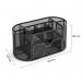 5 Star Office Desk Organiser Mesh Scratch Resistant with Non Marking Rubber Pads Black FS319598