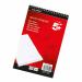 5 Star Office Shorthand Pad Wirebound 60gsm Ruled 300pp 127x200mm Red (Pack of 10) FS330038