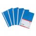 5 Star Office Project Flat File Lightweight Polypropylene with Indexing Strip A4 Blue (Pack of 5) FS330372