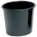 5 Star Office Waste Bin Polypropylene 14 Litre Capacity 304x254mm Black FS330860