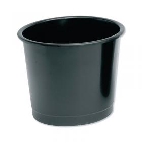 5 Star Waste Bin Polypropylene 14 Litre 304x254mm Black 330860 FS330860