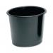 5 Star Office Waste Bin Polypropylene 14 Litre Capacity 304x254mm Black FS330860