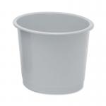 5 Star Office Waste Bin Polypropylene 14 Litre Capacity 304x254mm Grey FS330895