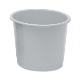 5 Star Waste Bin Polypropylene 14 Litre 304x254mm Grey 330895 FS330895
