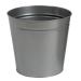 5 Star Round Metal Waste Bin 15L Grey