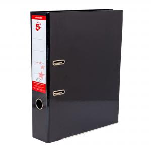 Lever Arch File Foolscap 70mm Spine Black Pack of 10 332861 FS332861