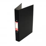 5 Star Office 2 O-Ring Binder A4 Polypropylene Black [Pack 10] 34028X