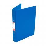 The picture shows 10 blue 2-ring binders from 5 Star Office. Made of durable polypropylene, these A4 binders feature a sleek design and convenient O-rings for secure document organization. Perfect for use at home, school, or the office.
