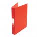 In the photo, there are 10 red 5 Star Office 2 O-Ring Binders made of polypropylene. Each binder has a capacity of A4 pages, and features 5 stars on the cover. The binders are neatly stacked on a shelf, ready to help organize your documents.