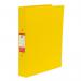 5 Star Office 2 O-Ring Binder A4 Polypropylene Yellow (Pack of 10) FS340328