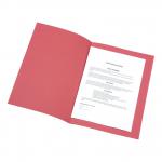 5 Star Office Square Cut Folder Recycled 180gsm Foolscap Red [Pack 100] 340433