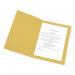 5 Star Office Square Cut Folder Recycled 180gsm Foolscap Yellow (Pack of 100) FS34045X