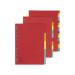 5 Star Dividers 5-Part Bright Colour A4 Assorted 353381