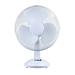 5 Star Facilities Desk Fan 12 Inch 90deg Oscillating with Tilt & Lock 3-Speed H480mm Dia.305mm White 356483