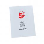 5 Star Office Binding Covers 250Gsm Plain A4 Gloss White (Pack of 100) FS356505