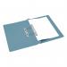 This image features 50 blue 5 Star Transfer and Pocket Transfer Files, each with a spring file and mediumweight 285gsm capacity. The files are foolscap size and have a 38mm capacity.