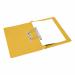 5 Star Office Transfer Spring File Mediumweight 285gsm Capacity 38mm Foolscap Yellow (Pack of 50) FS356564