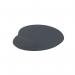 This photograph features a charcoal 5-star mouse mat with a wrist rest from VOW. The mat has a smooth surface and is designed for ergonomic use. The wrist rest offers added comfort and support while using a mouse.