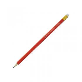 5 Star Pencil with Eraser HB Red Barrel (Pack of 12) 393636 FS393636