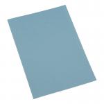 The picture shows a pack of 100 5 Star Office Square Cut Folders in a vibrant blue color. Each folder is made of 250gsm recycled material, making it a great eco-friendly choice. These square cut files are perfect for organizing A4 size documents and have a professional and sleek look.