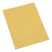 This image features a pack of 100 5 Star Office square cut folders in a vibrant shade of yellow. Made from 250gsm recycled materials, these folders are eco-friendly and perfect for organizing A4 documents.