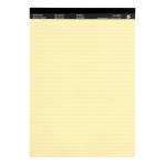 5 Star Office Executive Pad Headbound 65gsm Ruled Perforated 100pp A4 Yellow (Pack of 10) FS39687X