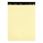 Five yellow A4 legal pads with 100 ruled and perforated pages each. The cover is headbound and features the 5 Star Office Executive Pad logo. Lightweight at 65gsm, perfect for on-the-go notes and organization. Sold in a pack of 10.