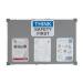 5 Star Office Felt Noticeboard with Fixings and Aluminium Trim W900xH600mm Grey 397786