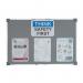 5 Star Office Felt Noticeboard with Fixings and Aluminium Trim 900x600mm Grey FS397786