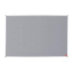 5 Star Office Felt Noticeboard with Fixings and Aluminium Trim 1200x900mm Grey FS397816