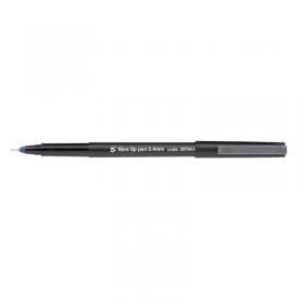 5 Star Fibre Tip Pen Medium 0.7mm Tip 0.4mm Line Blue (Pack of 12) 397964 FS397964
