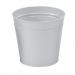 5 Star Round Metal Waste Bin 15L Silver