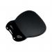 5 Star Mouse Mat Pad with Wrist Rest Easy Clean Soft Gel Black FS4039916