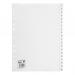 5 Star Office Index 1-20 Polypropylene Multipunched Reinforced Holes 130 Micron A4 White 423679