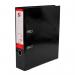 The picture shows a stack of 10 black A4 lever arch files from the 5 Star Office brand. Each file has a 5 Star rating and a lever arch mechanism for easy opening and closing. The files are neatly arranged, with clean edges and a glossy finish. The labels on the spines clearly display the file names or categories. Overall, the picture portrays a professional and organized document storage solution.
