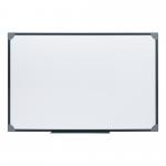 5 Star Office Magnetic Drywipe Board Steel Trim with Fixing Kit and Detachable Pen Tray 900x600mm FS424119