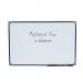 5 Star Office Magnetic Drywipe Board Steel Trim with Fixing Kit and Detachable Pen Tray 900x600mm FS424119