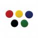 5 Star Office Round Plastic Covered Magnets 20mm Assorted (Pack of 10) FS464033