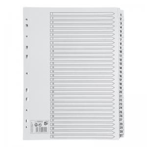 Office Index 1-31 Multipunched Mylar-reinforced Strip Tabs 150gsm A4