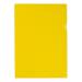 5 Star Office Folder Embossed Cut Flush Polypropylene Copy-safe Translucent 110 Micron A4 Yellow [Pack25] 464505