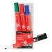 5 Star Office Permanent Marker Xylene/Toluene-free Smear Proof Bullet Tip Ast (Pack of 4) FS500941