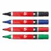 5 Star Office Permanent Marker Xylene/Toluene-free Smear Proof Bullet Tip Ast (Pack of 4) FS500941