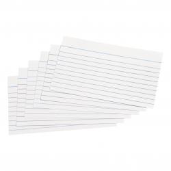 5 Star Office Record Cards Ruled Both Sides 5x3in 127x76mm White (Pack of 100) FS50256X