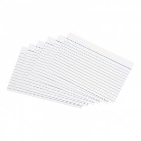5 Star Record Cards Ruled Both Sides 6x4in 152x102mm White (Pack of 100) 502578 FS502578