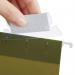 5 Star Office Plastic Tabs for Suspension File Clear (Pack of 50) FS504595