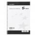 5 Star Value Wirebound Notebook 60gsm Ruled 100 Pages A4 Black & White [Pack 10] 505331