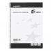 5 Star Value Wirebound Notebook 60gsm Ruled 100 Pages A4 BlackWhite (Pack of 10) FS505331