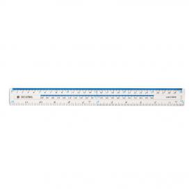 5 Star Office Ruler Plastic Shatter-resistant Metric and Imperial Markings 300mm Clear FS513510