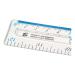 5 Star Office Ruler Plastic Shatter-resistant Metric and Imperial Markings 300mm Clear 513510